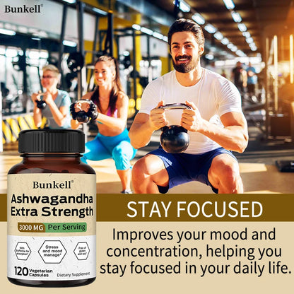 Ashwagandha 3000 mg with Black Pepper – Stress, Mood, and Sleep