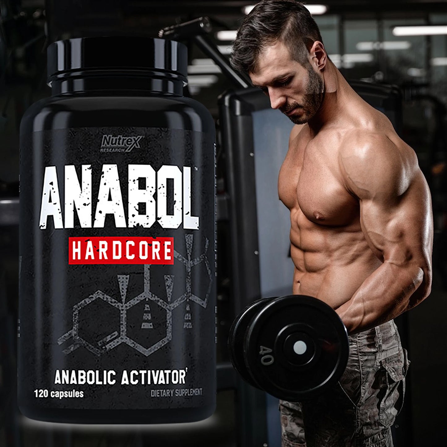 ANABOLIC - Muscle Mass Supplement | 120 Capsules