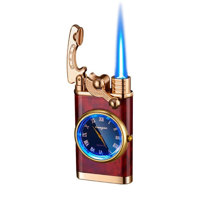 Double flame gas watch lighter