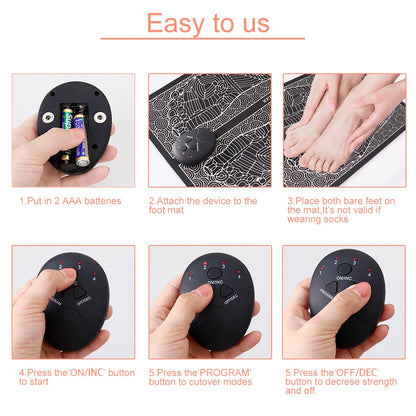 EMS Foot Massager Pad – Instant relief for tired feet and aching legs